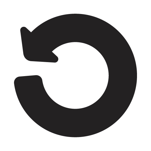 An arrow in the shape of a circle - a symbol for circularity